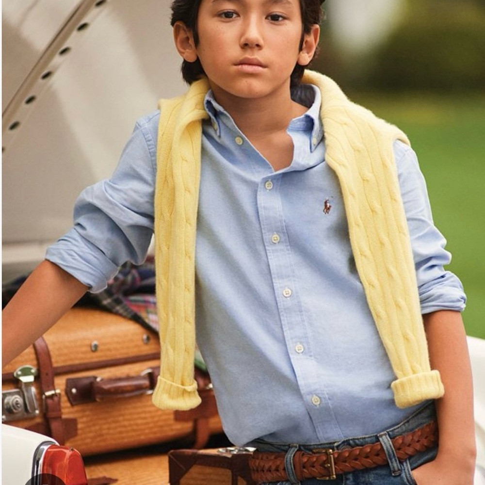 Polo by Ralph Lauren Kids Blue Oxford Shirt size 7
